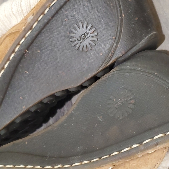 UGG Australia Gael Mules Clogs Chestnut Suede SN/1934 US 9 shoes - Picture 6 of 13